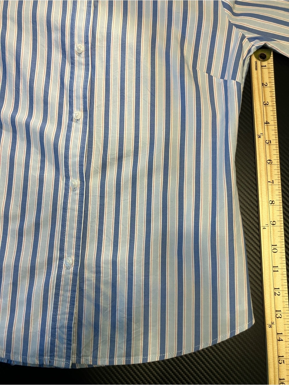 GAP Red White and Blue Vertical Stripe Pure Cotton Button down Shirt - Picture 5 of 7